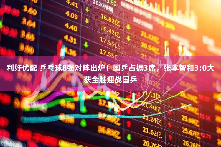 利好优配 乒乓球8强对阵出炉！国乒占据3席，张本智和3:0大获全胜迎战国乒