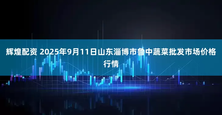 辉煌配资 2025年9月11日山东淄博市鲁中蔬菜批发市场价格行情